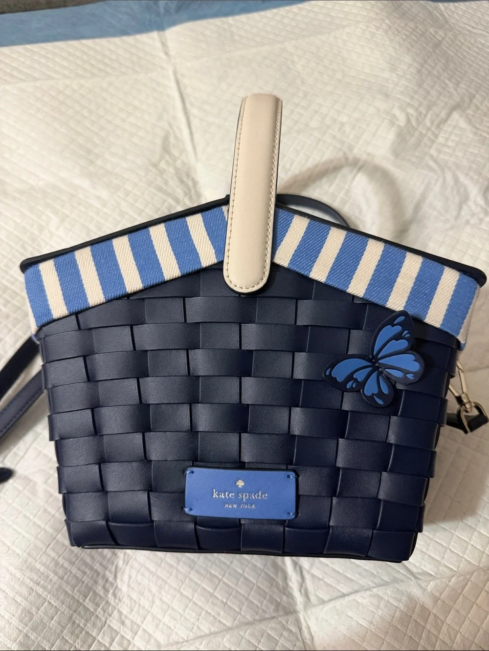 Kate spade butterfly picnic basket purse